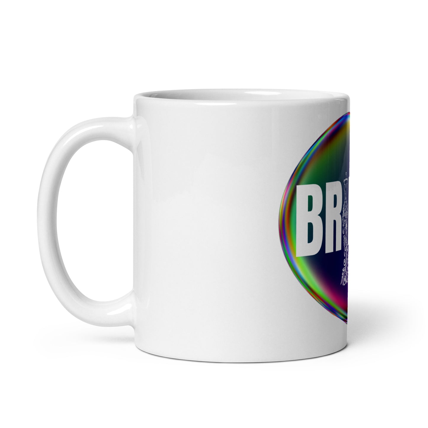 "Bride" - 11 oz White glossy mug by DeMorro Designs