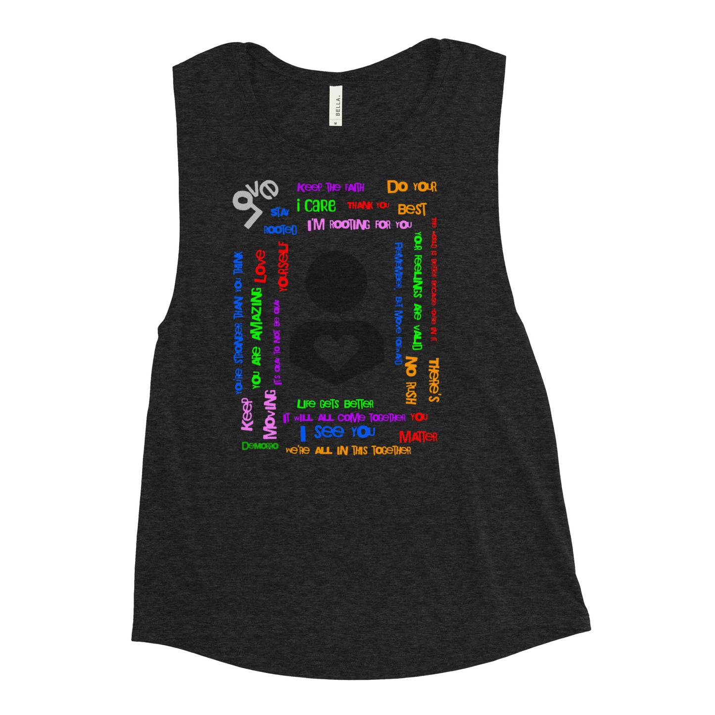 "DeMorro's Message" - Ladies’ Muscle Tank