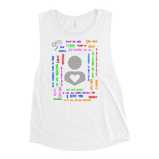 "DeMorro's Message" - Ladies’ Muscle Tank