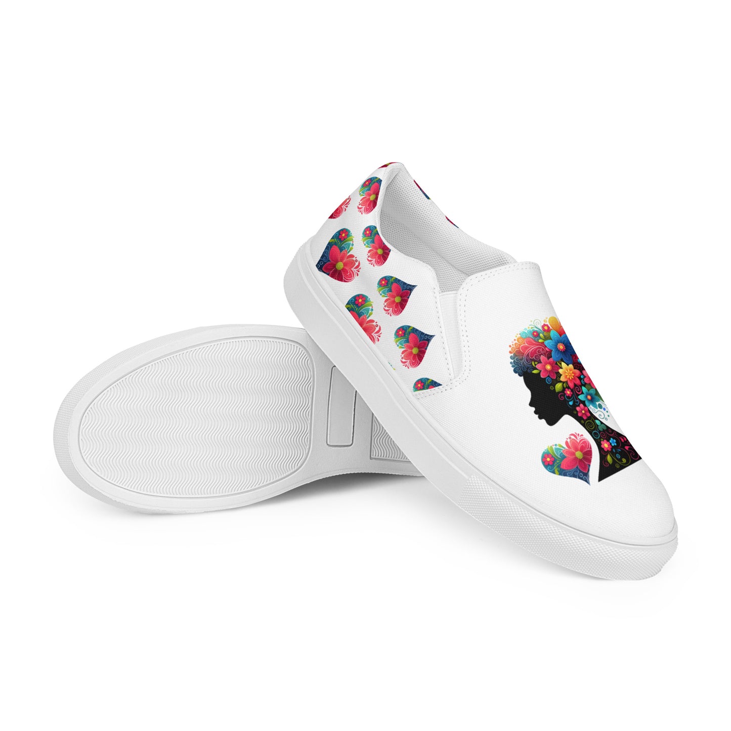 "True Beauty" - Women’s slip-on canvas shoes by DeMorro Designs